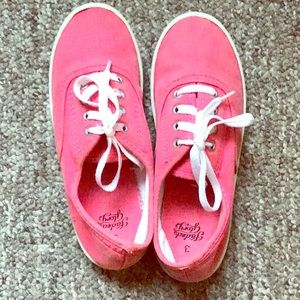 Pink sneakers